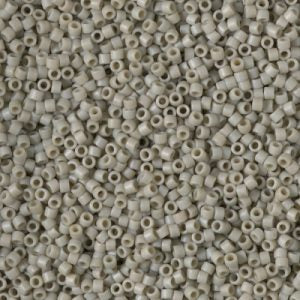 DB2282 - 11/0 Miyuki Delica Seed Bead-Frost Op Glaze Grey