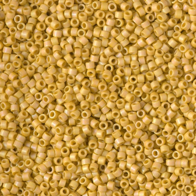 DB2302 - 11/0 Miyuki Delica Seed Beads - Matte Opaque Glazed Citron AB