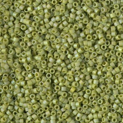 DB2309 - 11/0 Miyuki Delica Seed Bead - Fr Op Glazed Rainbow Olive