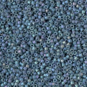 DB2316 - 11/0 Miyuki Delica Seed Bead - Mat Op Glazed Moody Blue AB