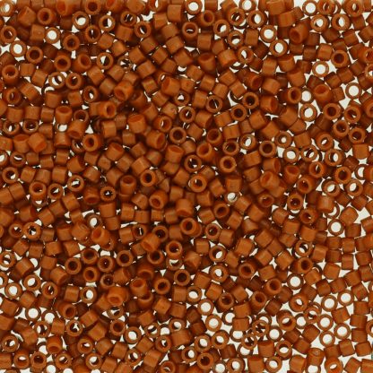 DB2352 - 11/0 Miyuki Delica Seed Bead - DC Opaque Orange Rust