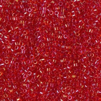DB2374 - 11/0 Miyuki Delica Seed Bead - Inside Dyed Scarlet