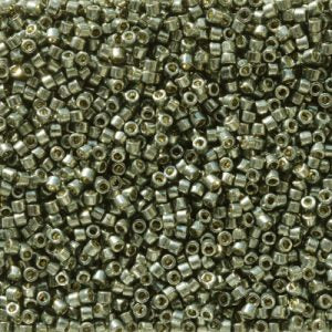 DB2512 - 11/0 Miyuki Delica Seed Beads - DC Galv Dark Steel Green