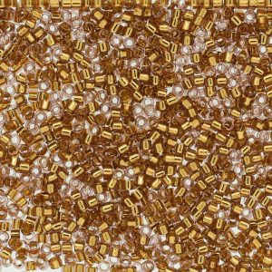 DB2524 - 11/0 Miyuki Delica Seed Beads - 24kt Gold Lined Pale Rose