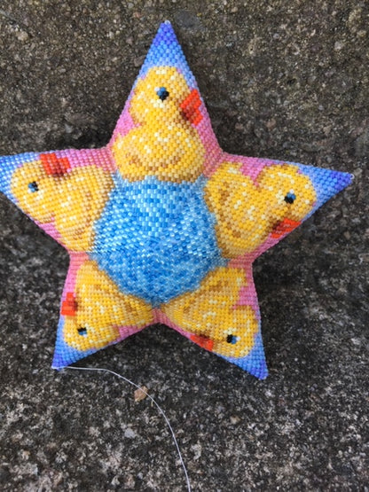 Quackers 3D Peyote Puffy Star