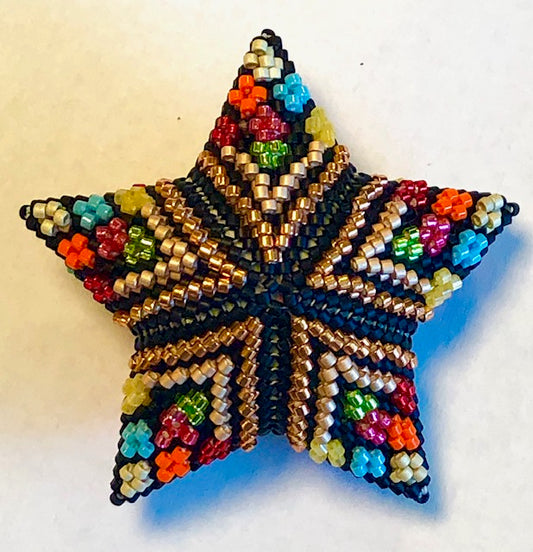 Pocketful of Posies 3D Puffy Peyote Star