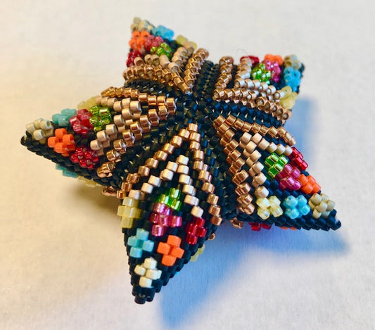Pocketful of Posies 3D Puffy Peyote Star
