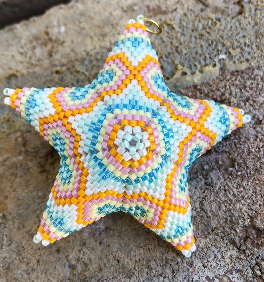 Charra 3D Puffy Peyote Star