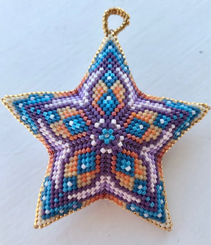Crown Royal 3D Puffy Peyote Star