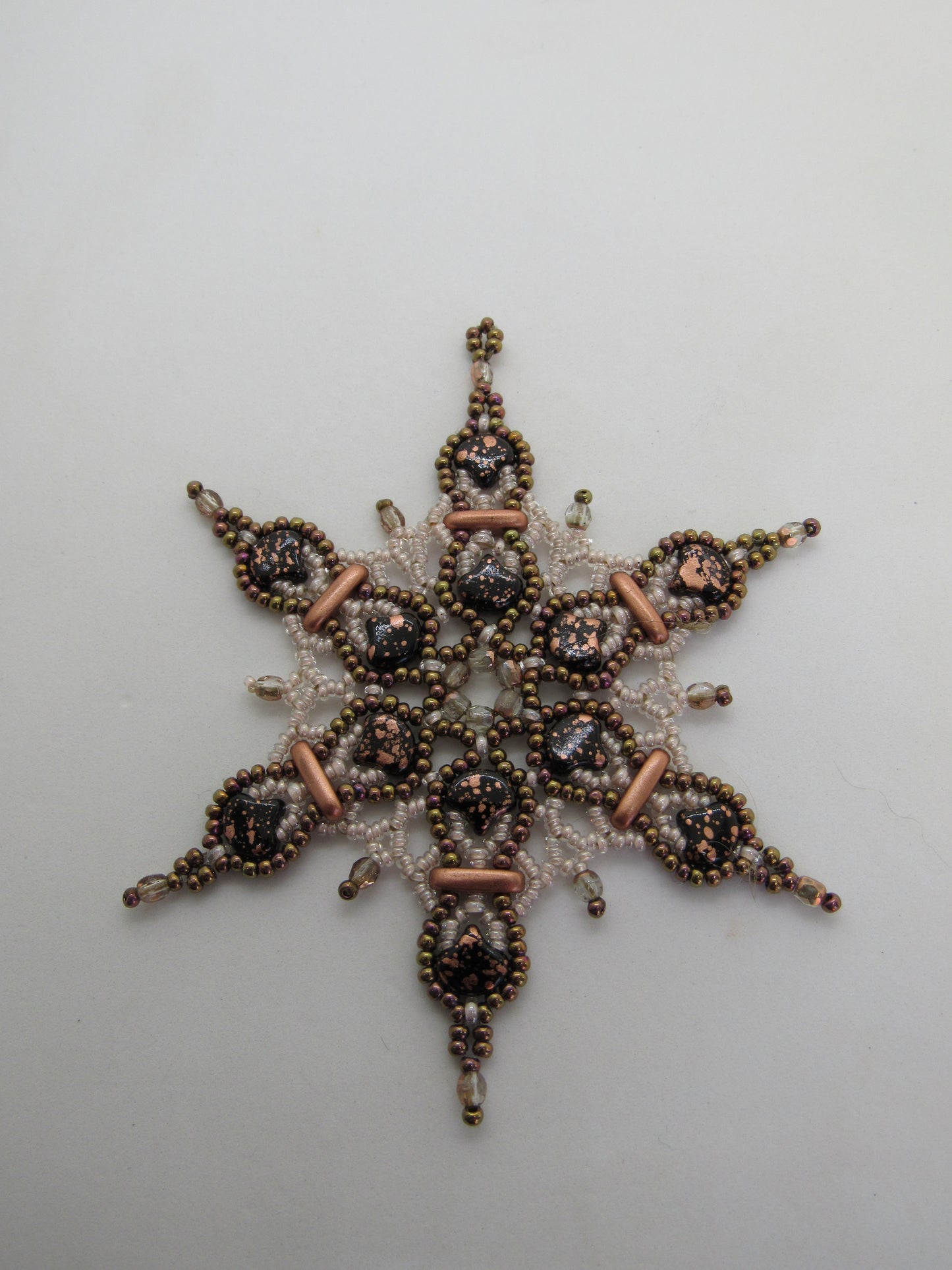 Barbara Beaded Snowflake Pattern Tutorial