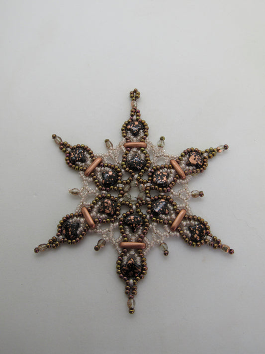 Barbara Beaded Snowflake Pattern Tutorial