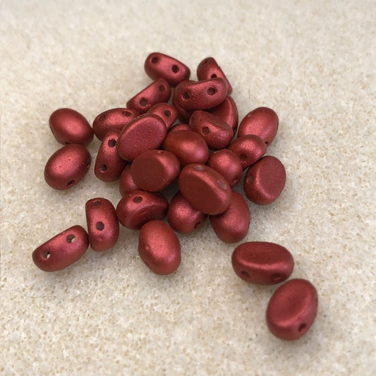 111623023 - 5x7mm Samos Par Puca - Matte Red Metallic