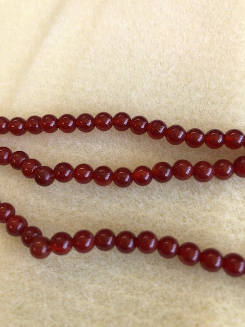 5mm Carnelian Smooth Round