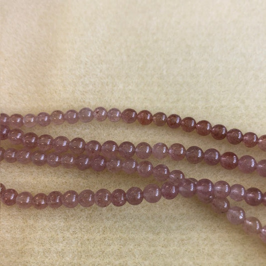 6mm Strawberry Quartz Smooth Round