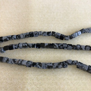 4mm Snowflake Jasper Cube
