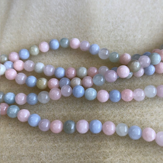 6mm Morganite Smooth Round