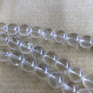 10mm Crystal Quartz Smooth Round