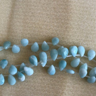 12x8mm Amazonite Faceted Teardop