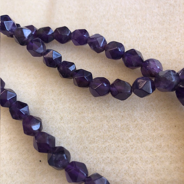 8mm Amethyst Star Cut Round