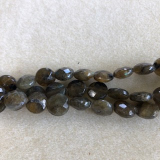 12mm Labradorite Faceted Coin