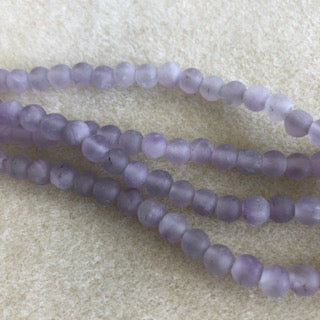 6mm Matte Amethyst Smooth Round