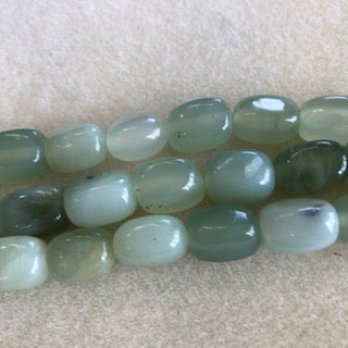 12x16mm New Jade Tumbled Nugget
