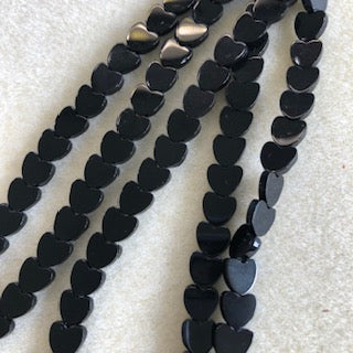 8mm Black Onyx Heart
