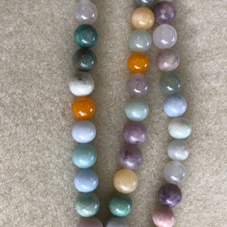 8mm Mixed Stone Smooth Round