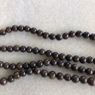 6mm Bronzite Smooth Round