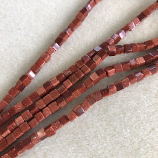 4mm Goldstone Cube