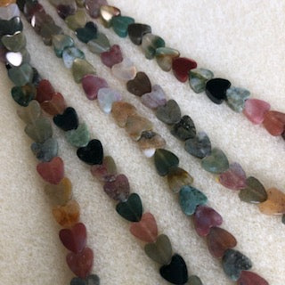 6mm Indian Agate Heart