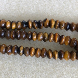 6x4mm Tiger Eye Rondelle