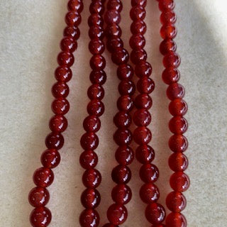 6mm Carnelian Smooth Round