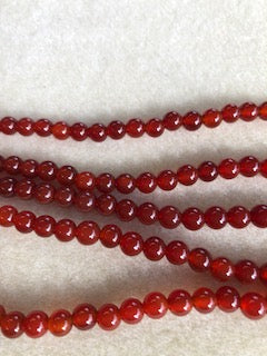 6mm Carnelian Smooth Round