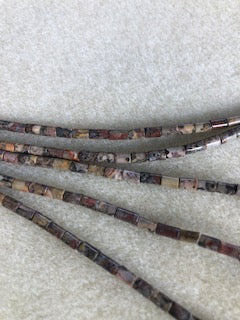 5x3mm Jasper Leonard Skin Round Cylinder