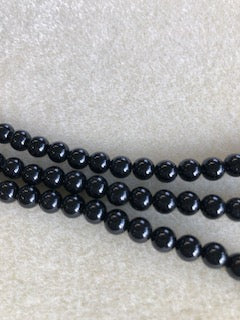 6mm Black Onyx Smooth Round