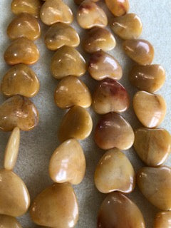 20mm Yellow Aventurine Heart