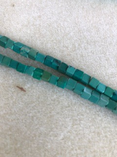 4mm Chinese Turquoise Cube