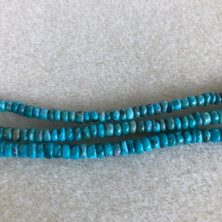 4x3mm Natural Chinese Turquoise Heishi