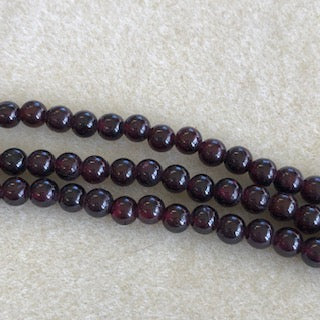 6mm Garnet Smooth Round