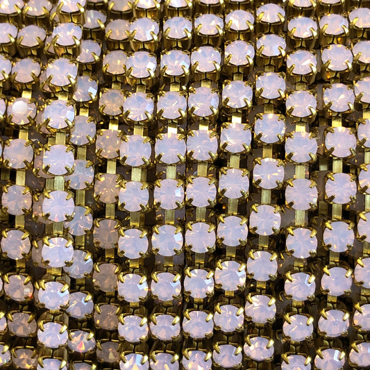 16CCLROS - SS16 Precisoa Crystal Rhinestone Cupchain - Light Rose