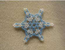 Tootsie Beaded Snowflake Pattern Tutorial
