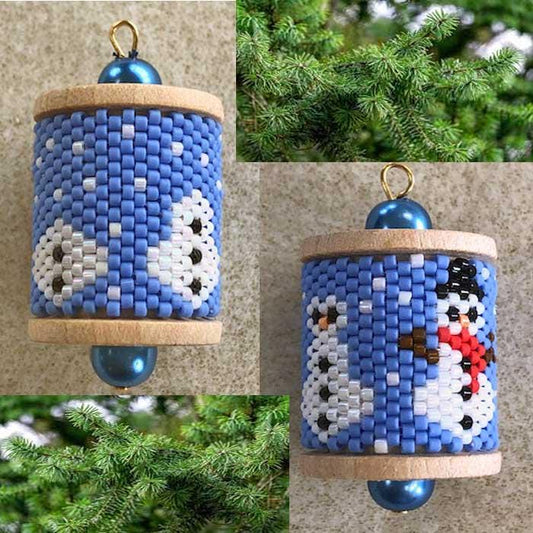 Building A Snowman Spool Ornament Kit
