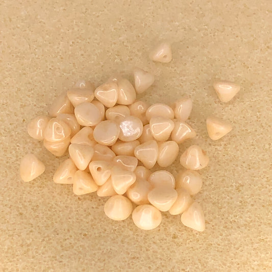 4mm Button Bead - CW Champagne Luster