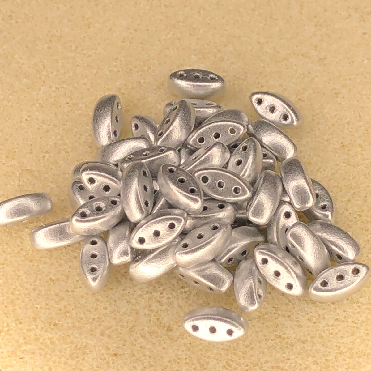 3x8mm Cali Bead - Aluminum Silver