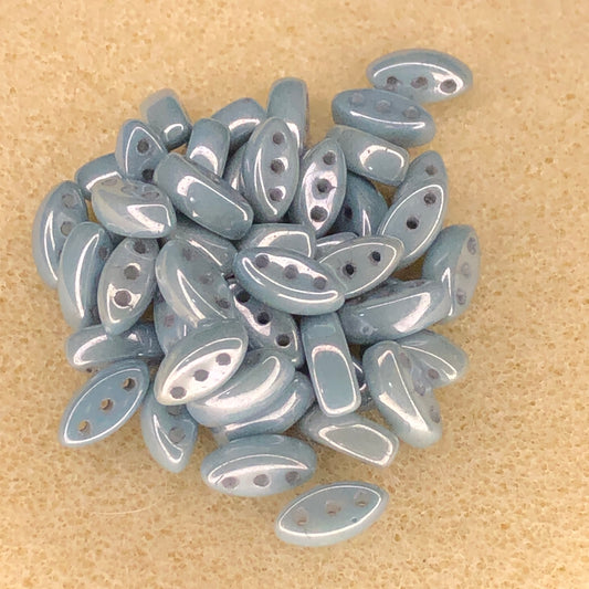 3x8mm Cali Bead - CW Baby Blue Luster