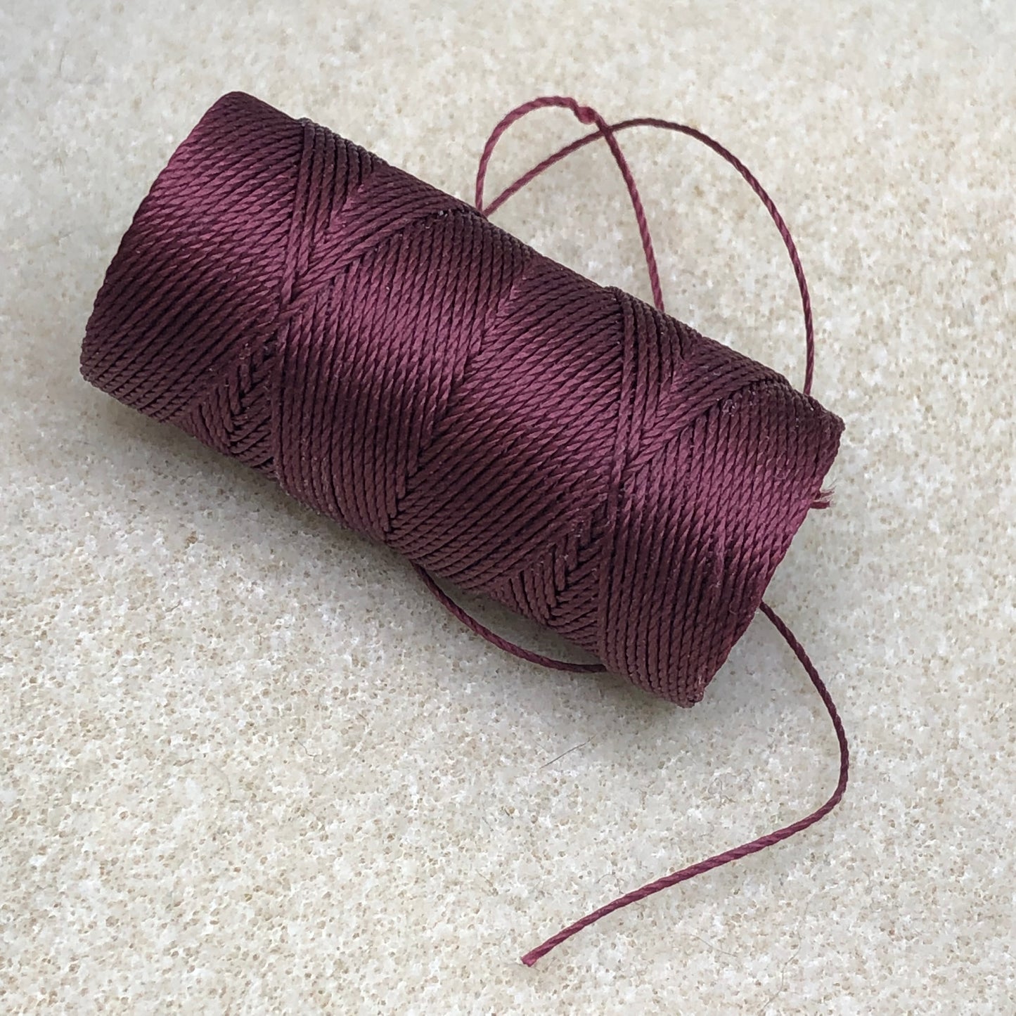 CLon Fine Wt Bead Cord Tex135 50 yd - Wine