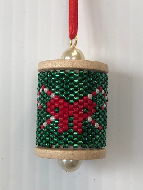 Crossed Candy Canes Spool Ornament Kit