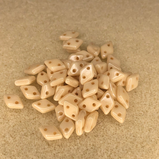 6.5x4mm CzechMates Diamonds - Luster Opaque Champagne