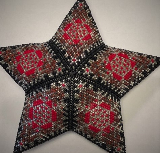 Winter Wonderland 3D Puffy Peyote Star
